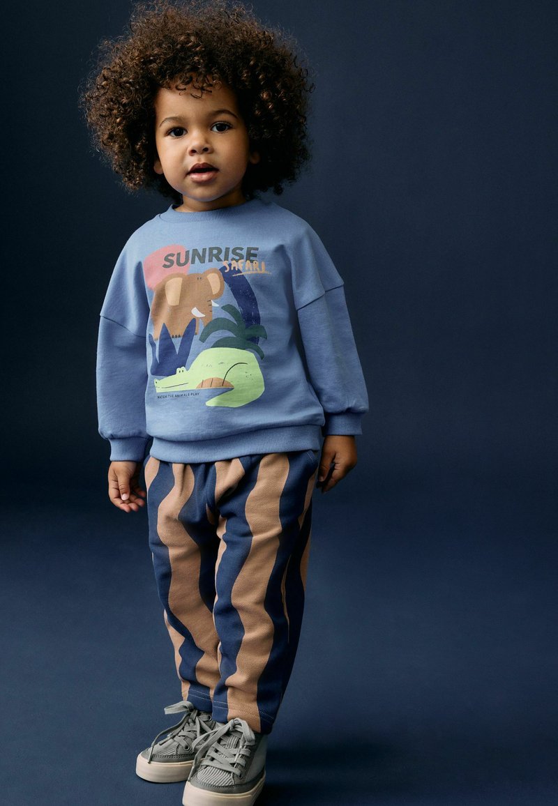 Next LONG SLEEVE AND SET - Trainingsanzug - blue safari