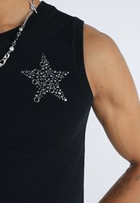 Jaded London HARDWARE STAR VEST - Viršus - black