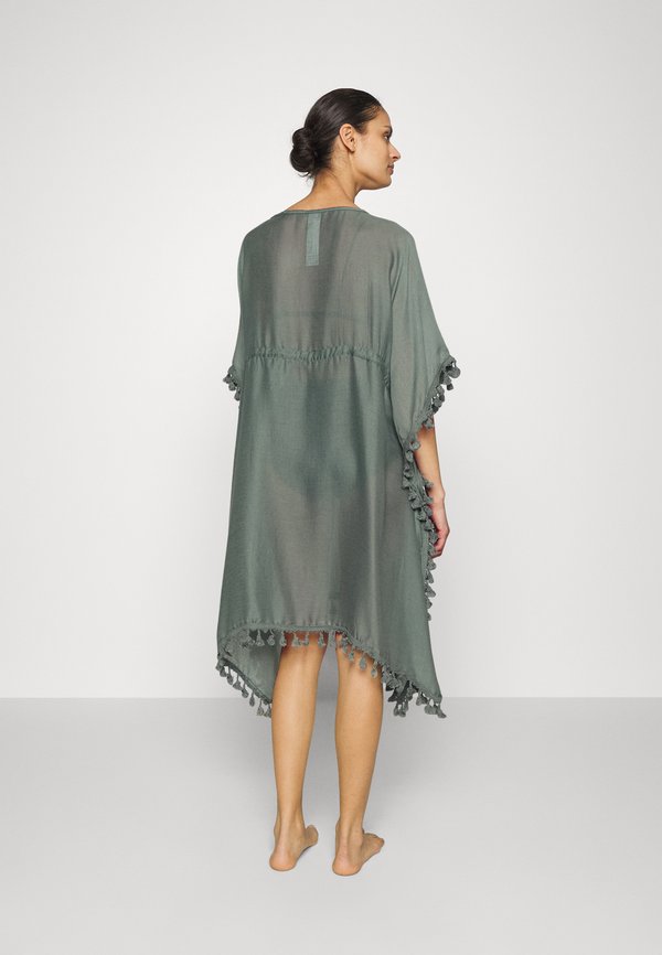 TASSEL COVER UP - Beach accessory - khaki3