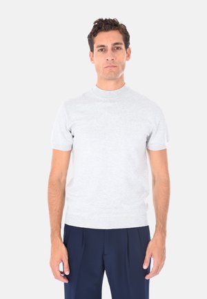 MEZZO COLLO - T-shirt basic - grigio