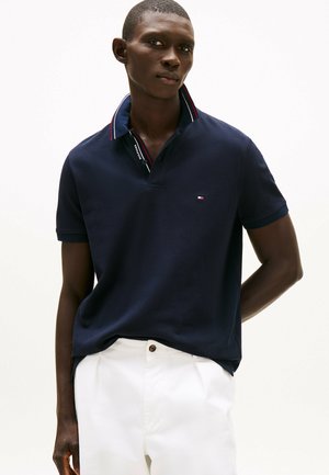 REGULAR FIT TIPPED COLLAR - Polo - desert sky
