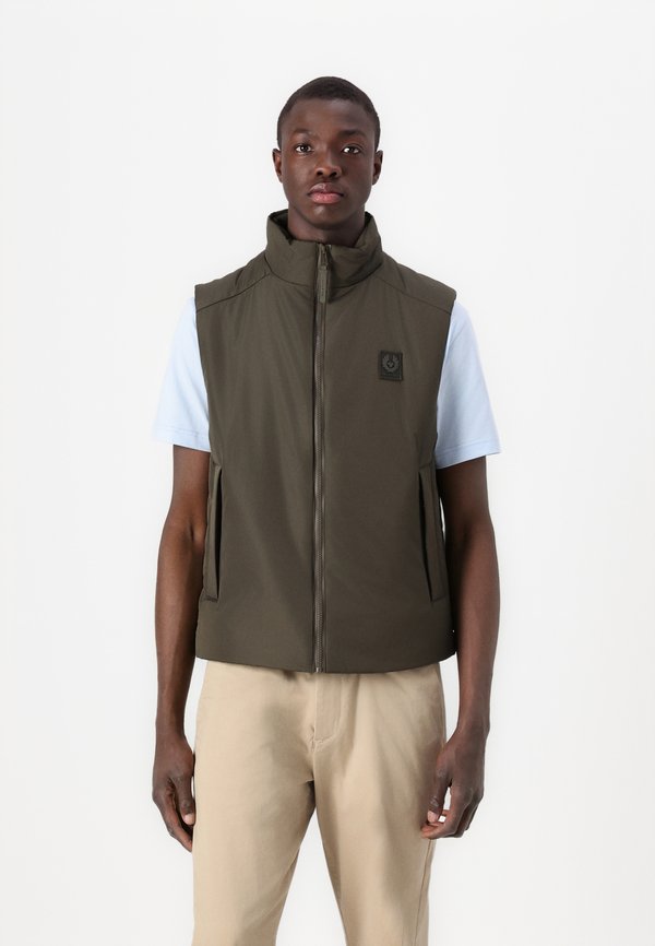 SOURCE GILET - Waistcoat - faded olive