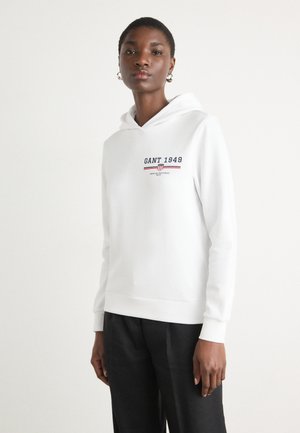 GRAPHIC HOODIE - Hoodie - white