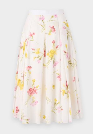 PLEATED MIDI SKIRT - Pleated skirt - off-white
