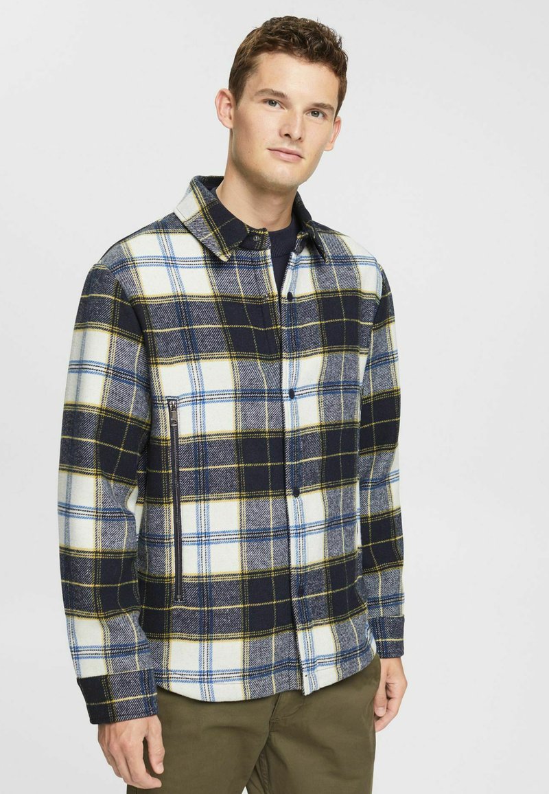 Esprit WOVEN Light jacket navy/mottled dark blue Zalando.co.uk