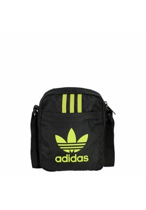 SMALL ITEM - Cross body bag - black semi/solar yellow