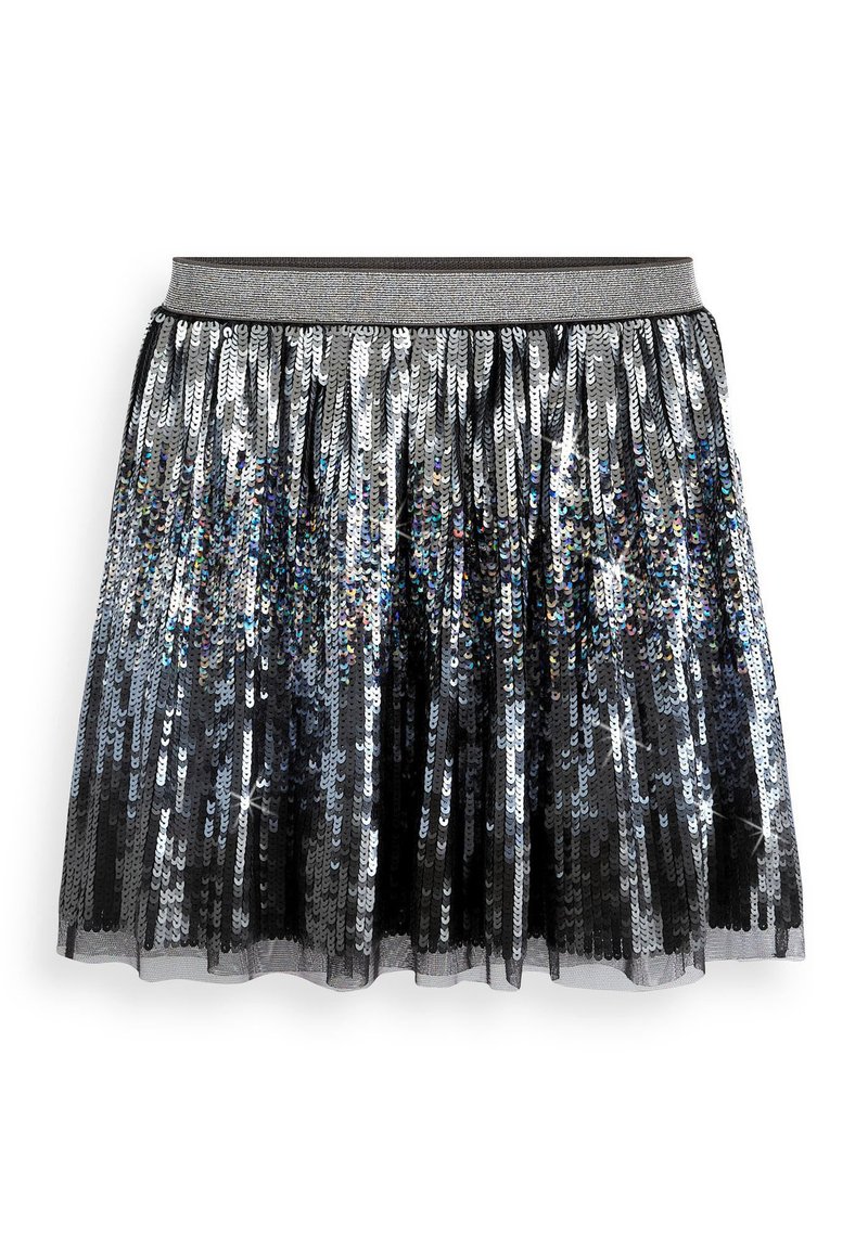 Next SEQUIN - Jupe trapèze - black