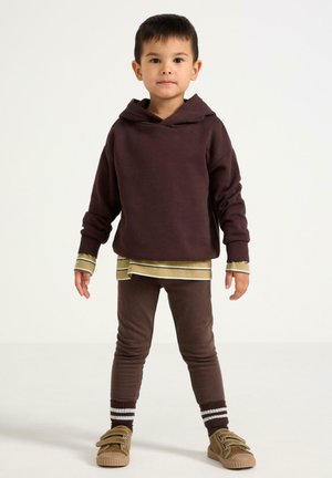 Lindex, LINDEX LEGGINGS WITH BRUSHED INSIDE LINDEX - Leggingsit - dark dusty brown