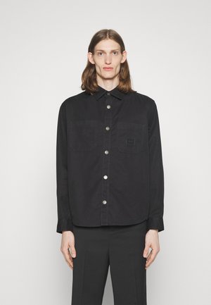 HUGO - Camicia oversize in denim blu - Blu scuro