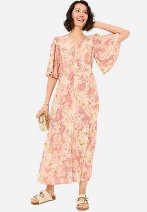 REGULAR FIT - Maxikleid - pink layered floral