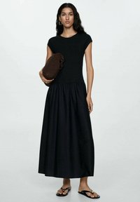 Mango - Maxi-jurk - black Miniatuurafbeelding 1