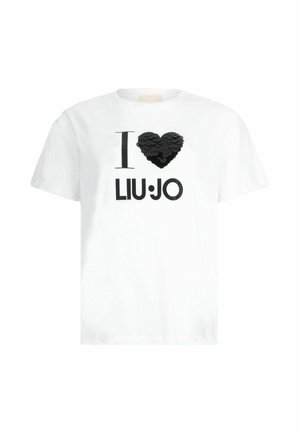 LIU JO WITH APPLIQUÉS - Marškinėliai su spaudiniu - white