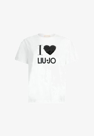 LIU JO WITH APPLIQUÉS - T-shirt con stampa - white
