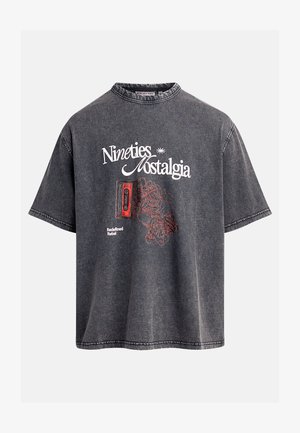 Redefined Rebel, ARCHIVE TEE OVERSIZED FIT - T-Shirt print - dust black