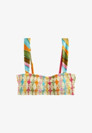 Never Fully Dressed GEO BANDEAU RUCHED - Bikini felső - multi geo