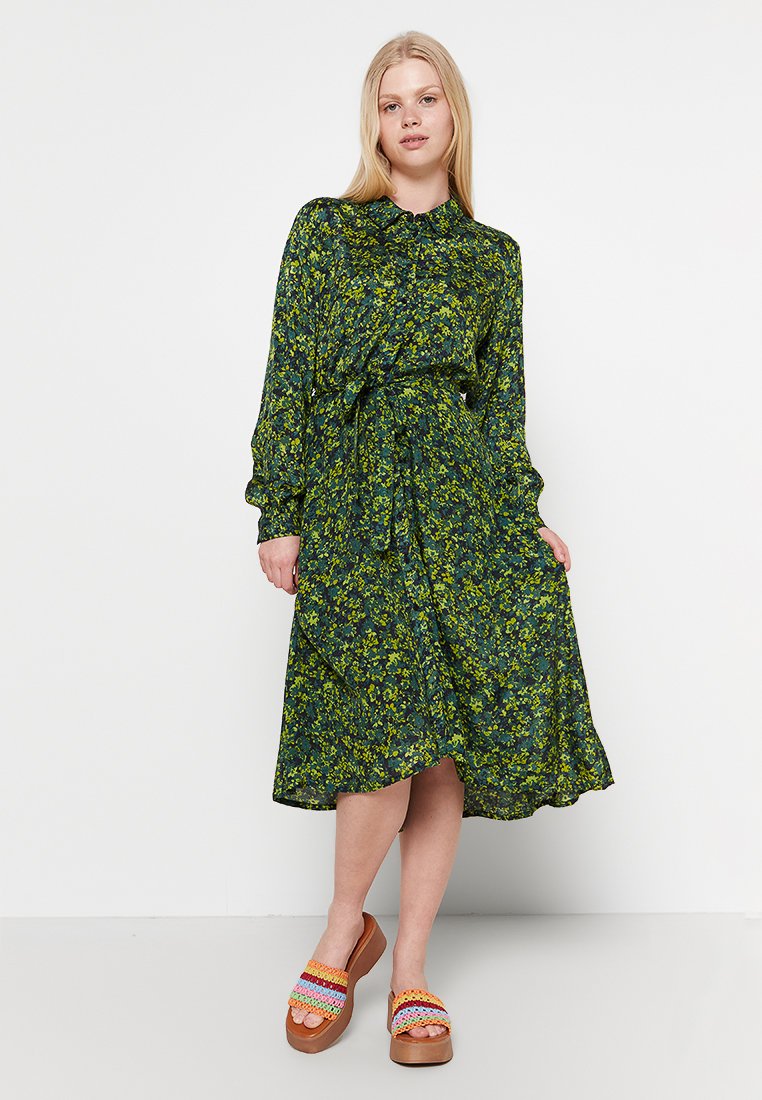 Kaffe Maxi-jurk groen