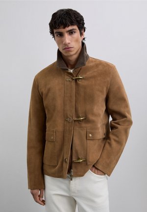 Chaqueta de cuero - cognac