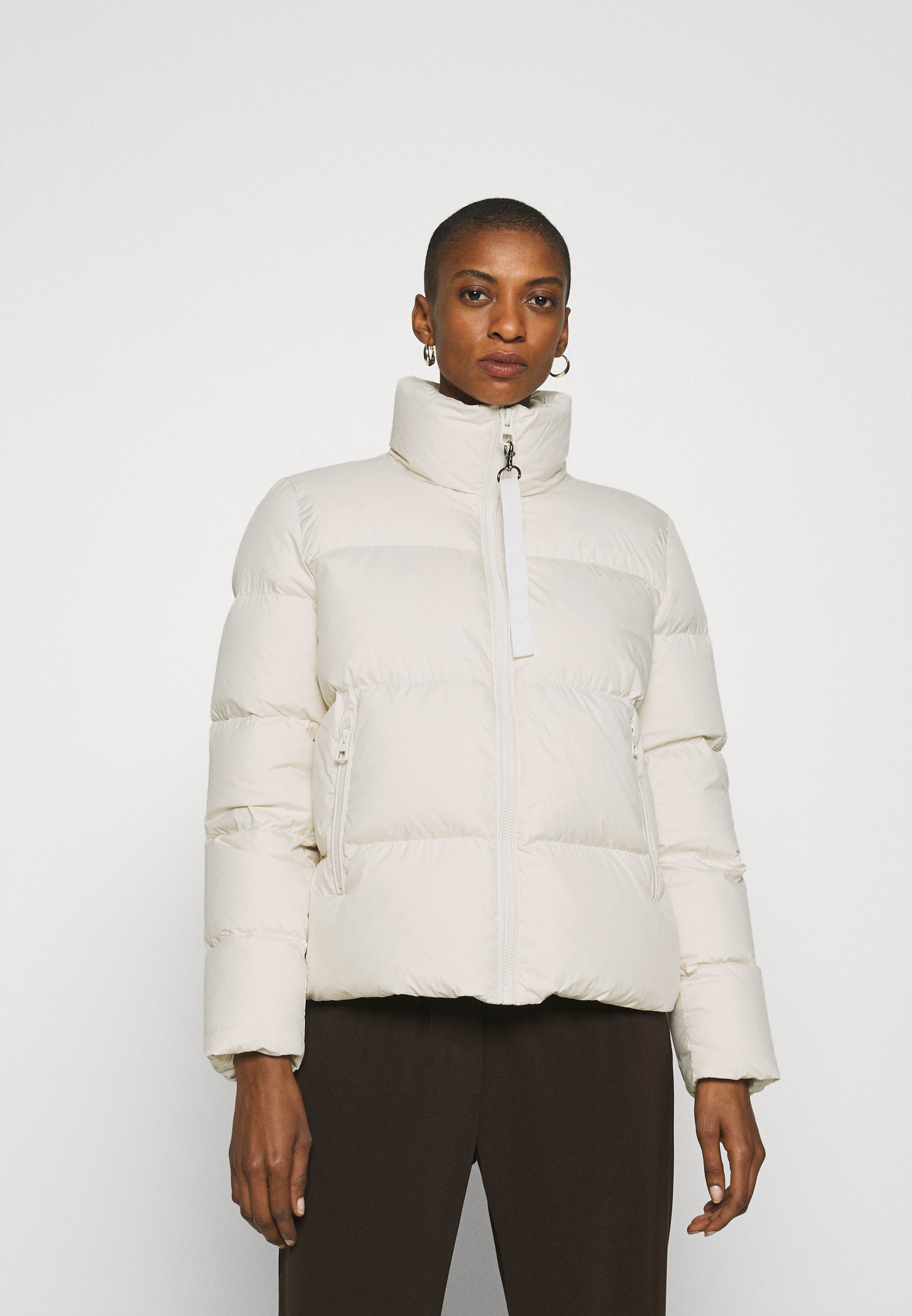 Marc O'Polo PUFFER JACKET SHORT STAND UP COLLAR ZIPP Marc O'Polo Dunkåpe frakk birch whiteoffwhite Zalando.no