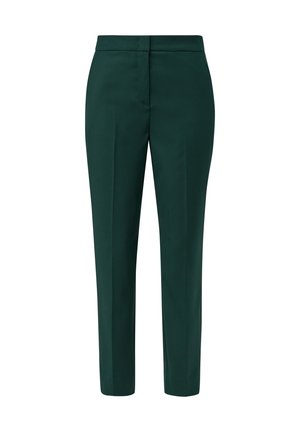 comma casual identity MIT BÜGELFALTEN - Stoffhose - tannengrün