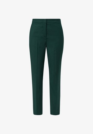 comma casual identity MIT BÜGELFALTEN - Stoffhose - tannengrün