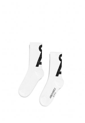 ARMEDANGELS ARMEDANGELS SAAMUS SHORT UNISEX - Chaussettes - white-black