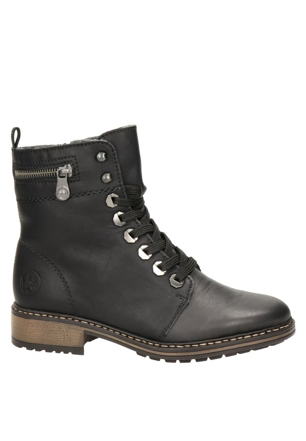 Schnürstiefelette - zwart