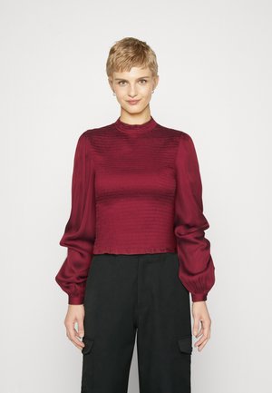 ONLY ONLERICA SMOCK - Μπλούζα με μακριά μανίκια - cabernet