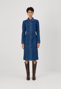 Object OBJCAROL DRESS - Dongerikjole - medium blue denim