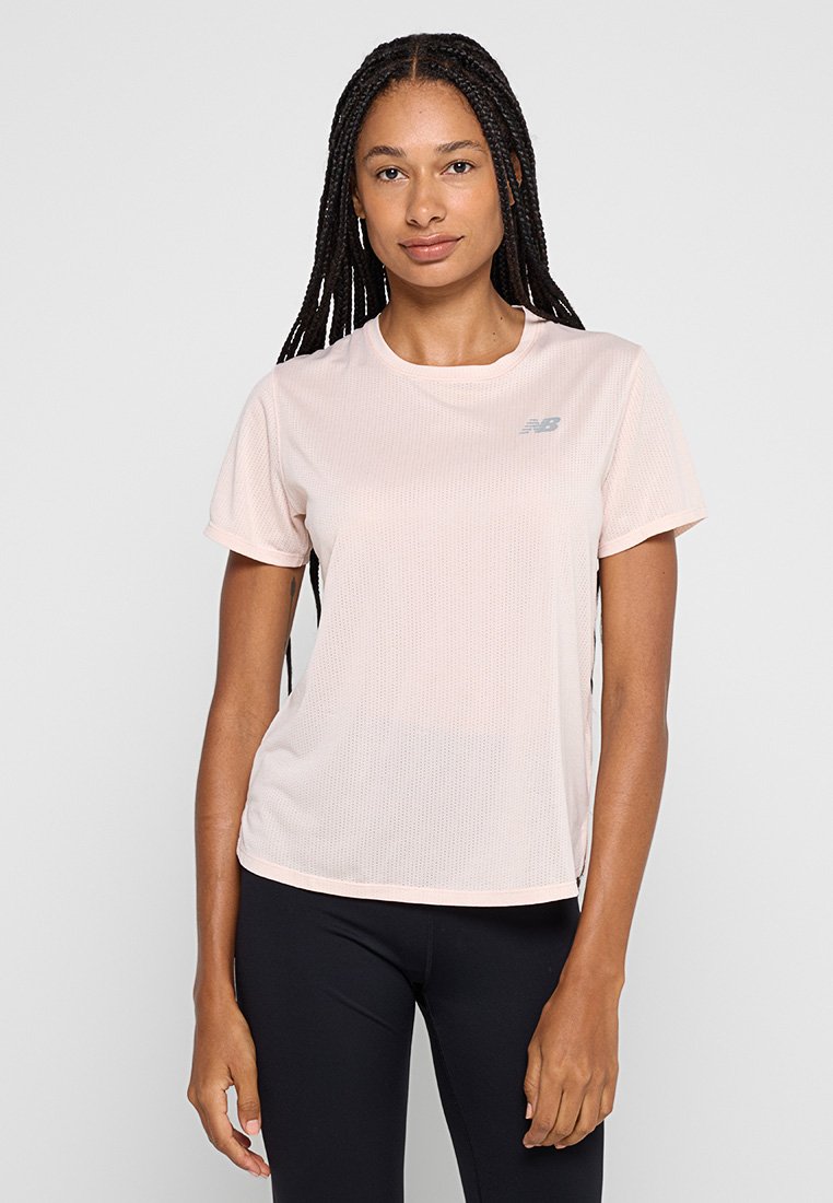 New Balance Sport T-shirt donkerroze