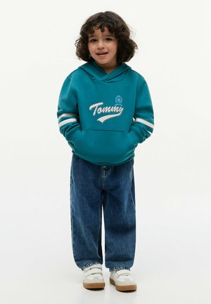 Tommy Hilfiger, LB TOMMY CREST GRAPHIC HOODIE - Sweat à capuche - platinum teal