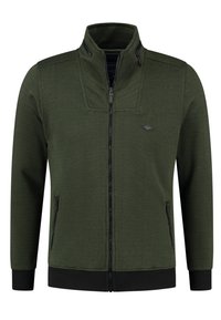 Gabbiano Felpa con zip - dark green
