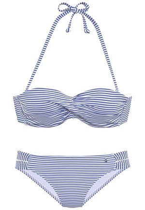 Bikini - hellblau  weiß