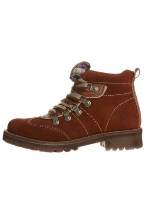 Bottines à lacets - camel