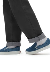 Vans CLASSIC SLIP ON UNISEX  - Zapatillas - threaded denim blue white