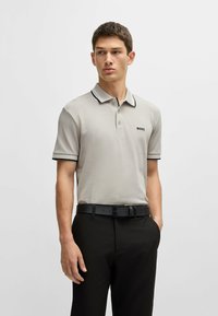 BOSS Polo - open grey ten
