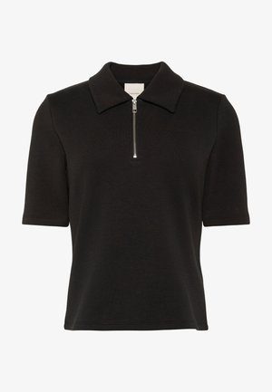 Calvin Klein SPACER HALFZIP - Poloshirt - black