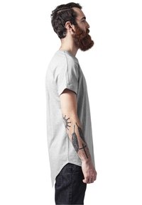 Urban Classics ASYMETRIC LONG TEE - Majica kratkih rukava s printom - grey