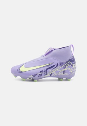 Nike Performance MERCURIAL 10 UNISEX - Firm-ground football boots - purple agate/barely volt