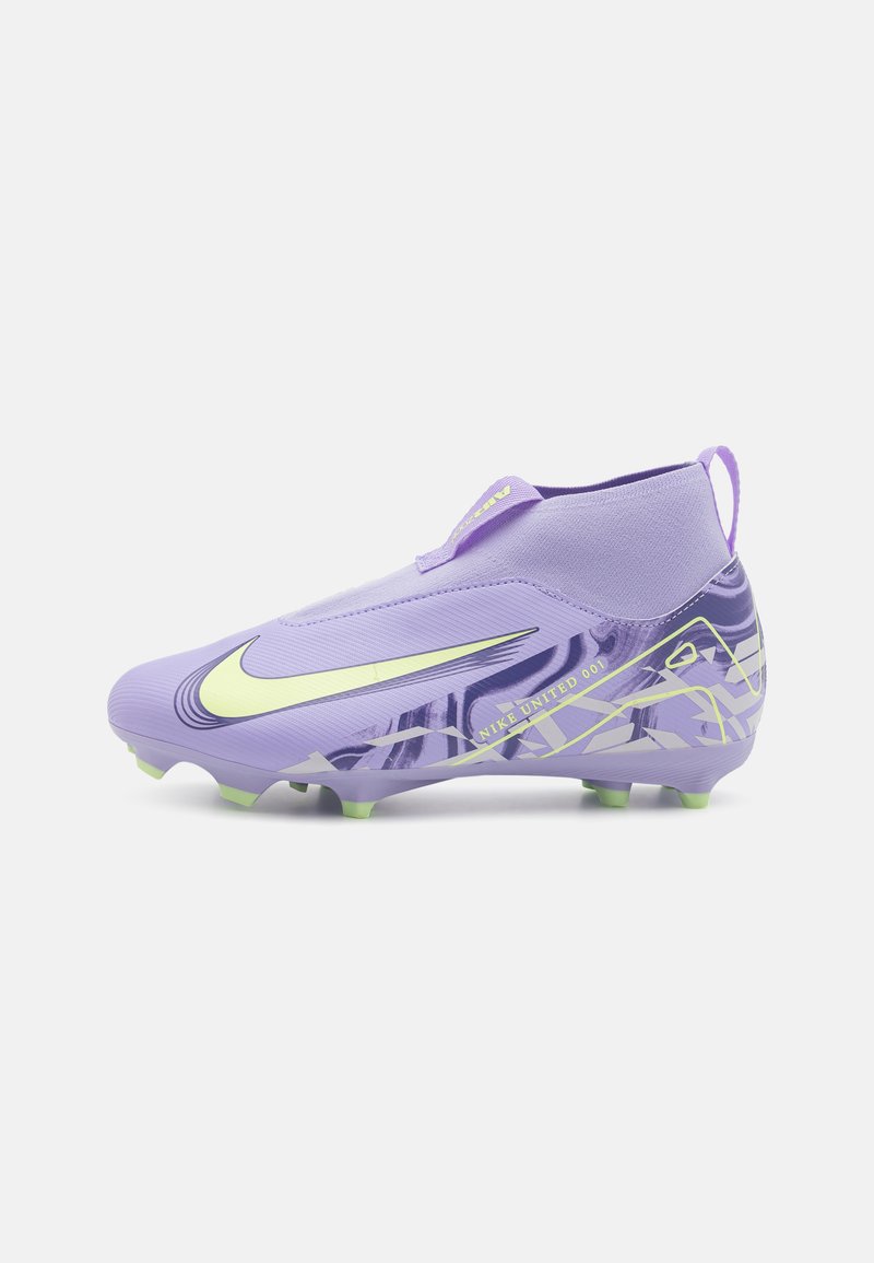 Nike Performance MERCURIAL 10 UNISEX - Firm-ground football boots - purple agate/barely volt