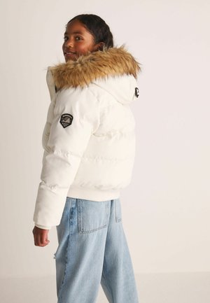 Superdry & Co, EVEREST PADDED BOMBER COAT - Vinterjakker - white