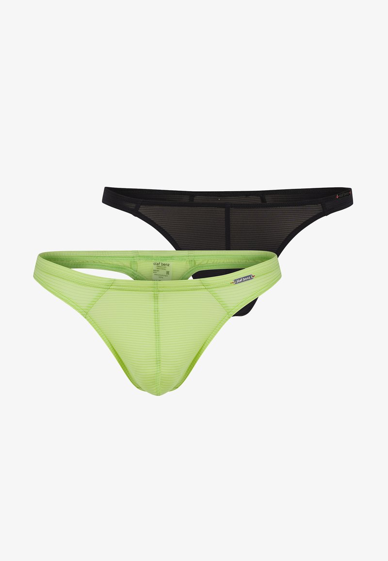 Olaf Benz 2-PACK RED1201 MINISTRING - Tanga - black kiwi