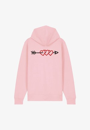 ARROW BACK EMBROIDERY - Sweat zippé - pink