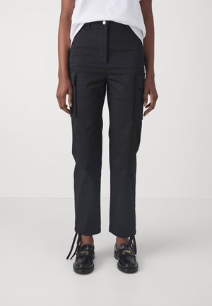 TROUSERS - Kargopüksid - black