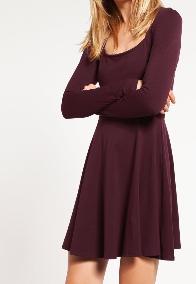 ONLY Robe en jersey - bordeaux