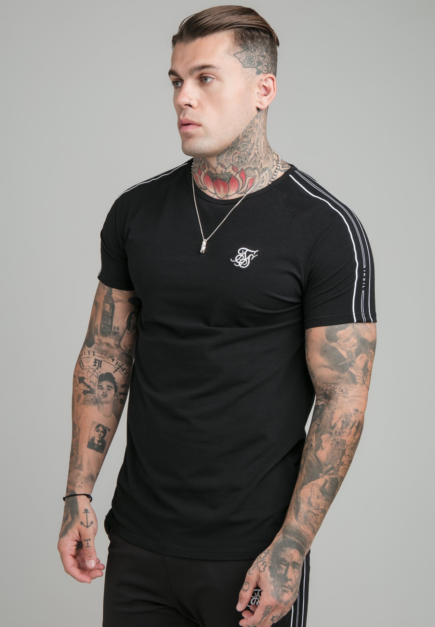 SIKSILK Camiseta básica - black/negro - Zalando.es