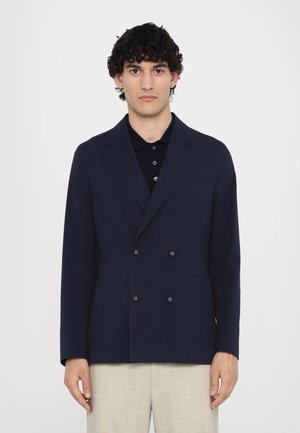 LEON SEERSUCKER - Americana - dark navy