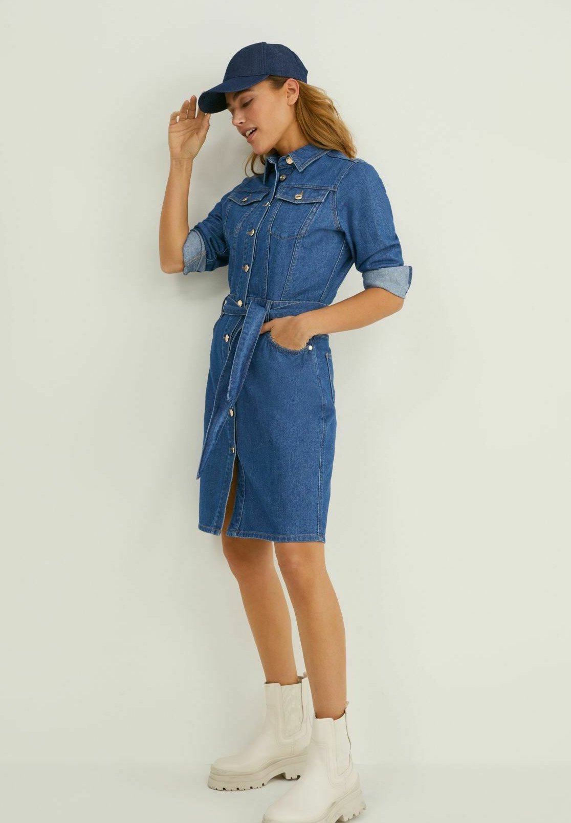 C\u0026A Vestido vaquero - denim-blue/azul - Zalando.es
