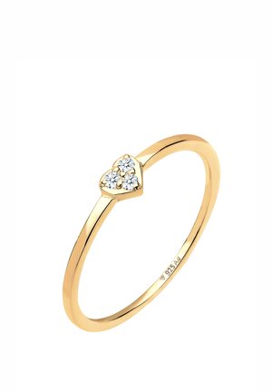 ELEGANT SPARKLING HEART - Bague - gold-coloured