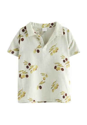 SHIRT SS, DOUBLE WEAVE - Poloshirts - light dusty green