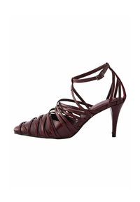 FOREVER COMFORT  CAGE CLOSED POINT TOE STRAPPY REGULAR FIT - Kõrge kontsaga kingad - wine